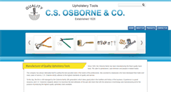 Desktop Screenshot of csosborneupholsterytools.com